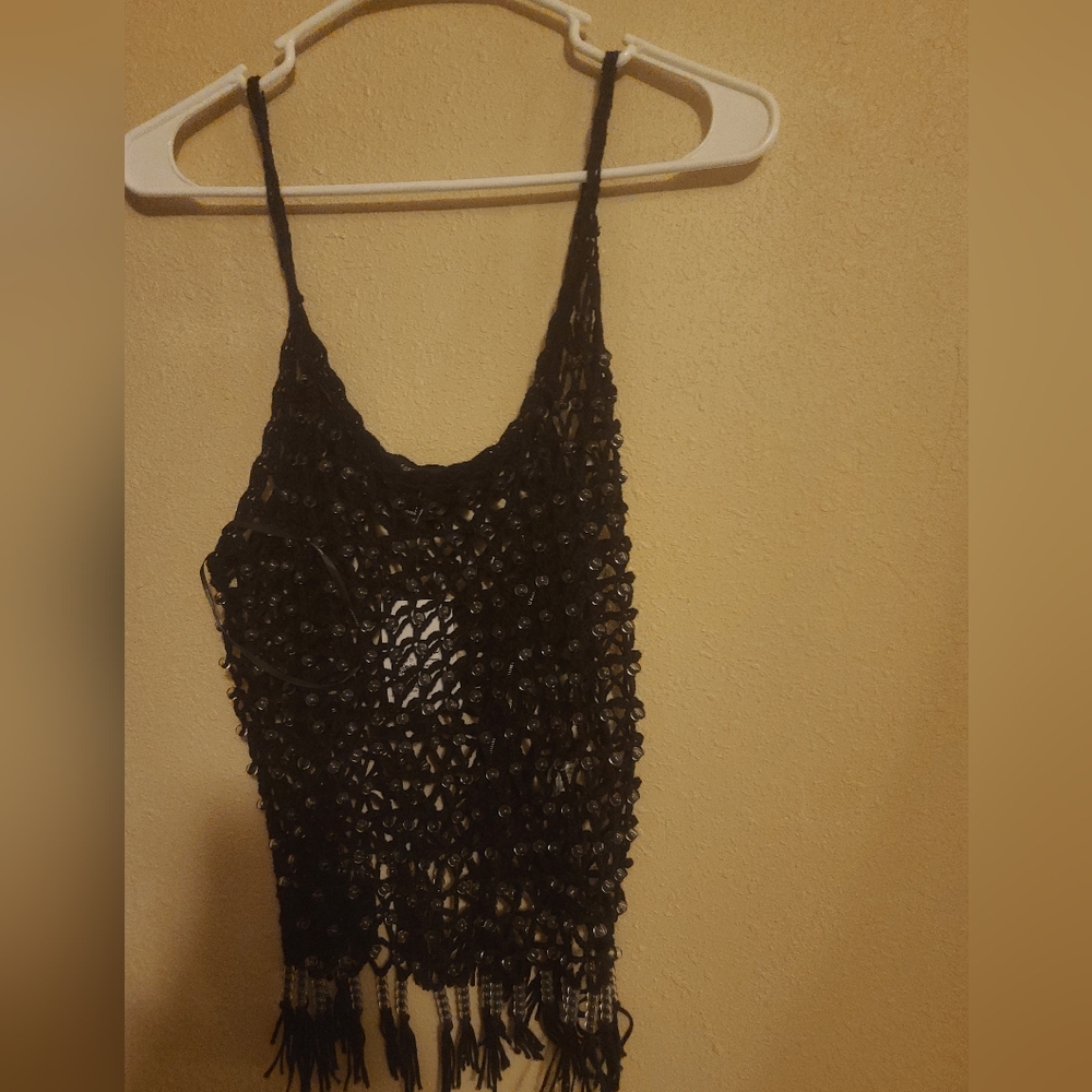 Beaded Spaghetti Strap